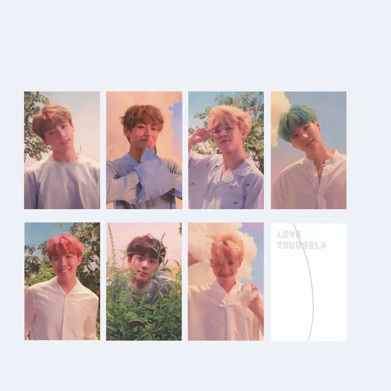 

New Kpop Bangtan Boys Small Clearly Memory Exhibition Soul Lomo Cards Card Fans Gifts Collective Blessing Favorites Photocard