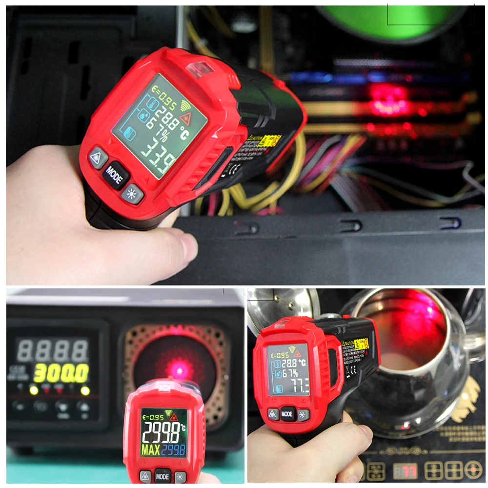 Цифровой инфракрасный термометр Habotest метеостанция гигрометр измеритель