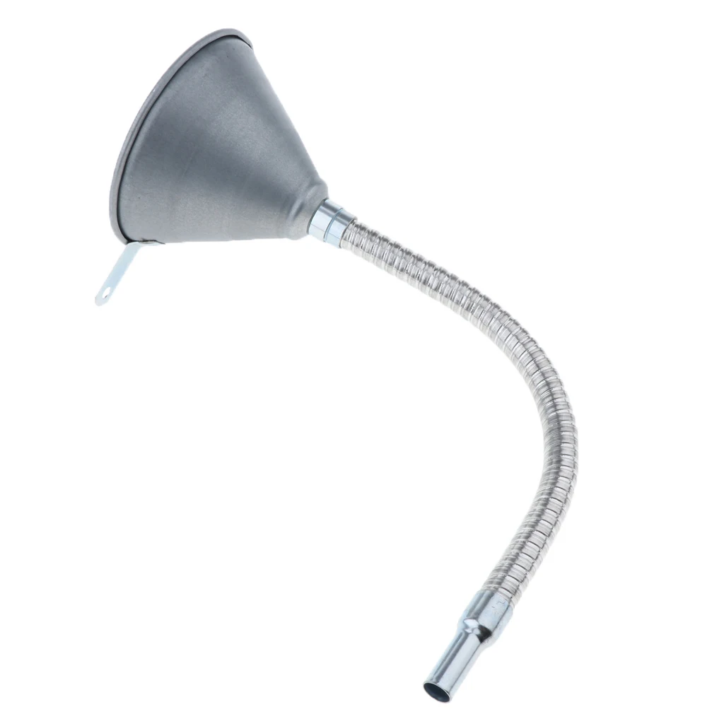 

Metal Auto Flexible Spout & Filter Gas Oil Water Fuel Funnel Set