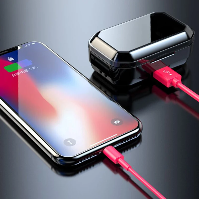 Kowkaka Bluetooth наушники True Беспроводной вкладыши TWS с 6D спортивные стерео игровая