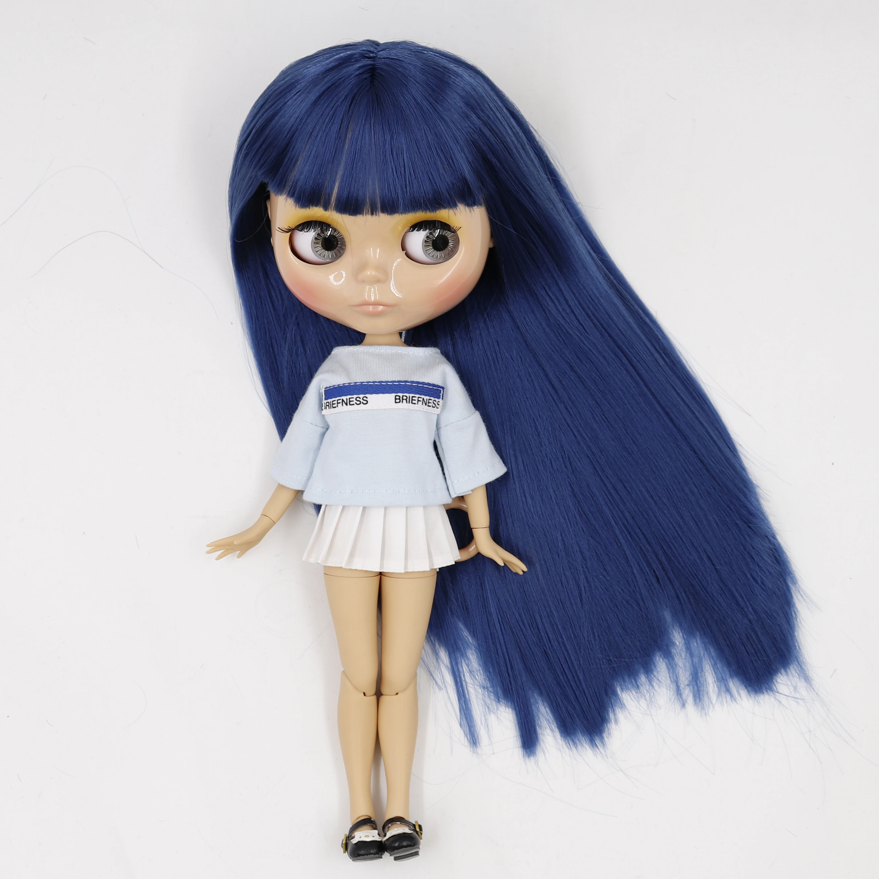 Ледяная DBS Blyth кукла 1/6 bjd загар кожа совместное тело блестящее лицо 30 см игрушка
