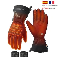 motorcycle touch screen electric heating gloves thermal glove rechargeable usb battery cycling mountain bike gloves winter