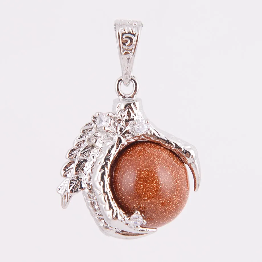Дракон из натурального камня подвески в форме лап/когтей для ожерелье розового