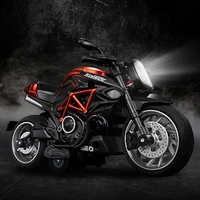 new product motorcycle 1124d model alloy pull back ornaments with light and sound effects childrens toys birthday gifts