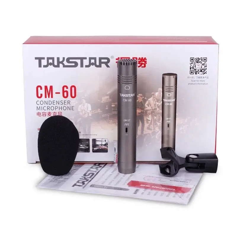 Горячая Распродажа TAKSTAR CM-60 Профессиональный диафрагменный конденсаторный