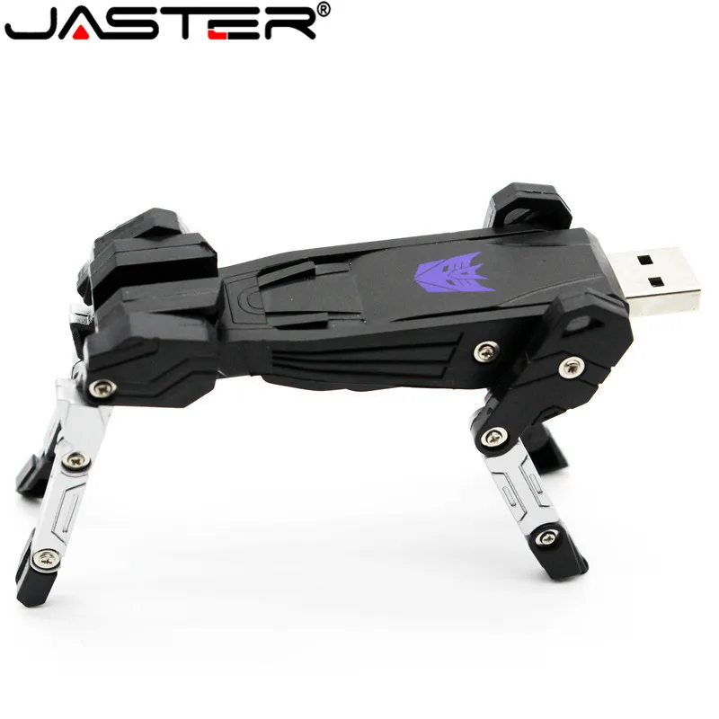 JASTER пластиковая игрушка стиль U диск мультипликационный персонаж usb флеш-накопитель transomer pendrive 4 ГБ 8 ГБ 16 ГБ 32 ГБ трансформационный робот