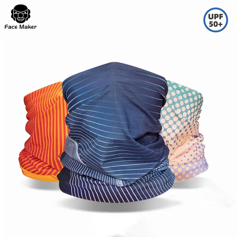 Летняя велосипедная маска для лица из вискозы с защитой от ультрафиолета и пота