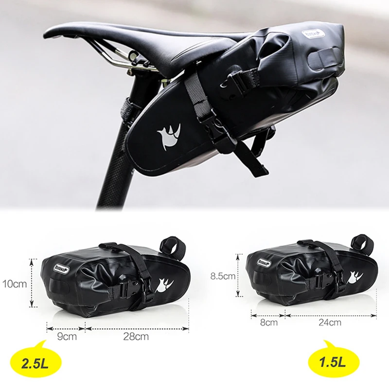 

Bike Saddle Bag Waterproof Cycling Seat Bag Ultralight Under Seat Pack Cycling Accessories For Bike Bicycle MC889