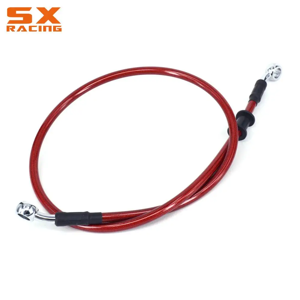 Oil Hose Universal Motorcycle Braided Brake Cable Pipe Hydraulic Clutch Line 500-2000mm For Racing Dirt Pit Motocross Bike ATV