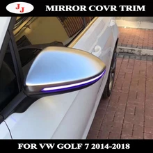 RearView Mirror Covers Caps For VW Golf MK7 7.5 GTI 7 7R Mirror Case Cover Carbon Look Bright Black Matte Chrome Cover