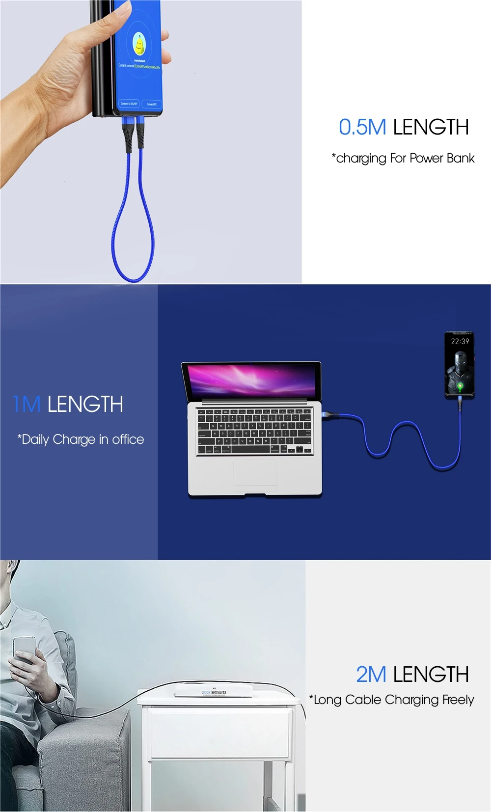 Vothoon 3A Быстрая зарядка type C USB кабель для samsung S10 Xiaomi Redmi Note 7 type C кабель для зарядки мобильного телефона USB C кабель