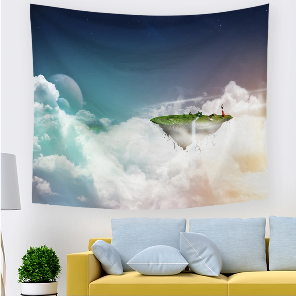 

Hawkalice 2021 Sun Tapestry Mountain Tapestry Abstract Mountains Tapestry Sky Hippie Wall Tapestry Hanging for Living Room Dorm