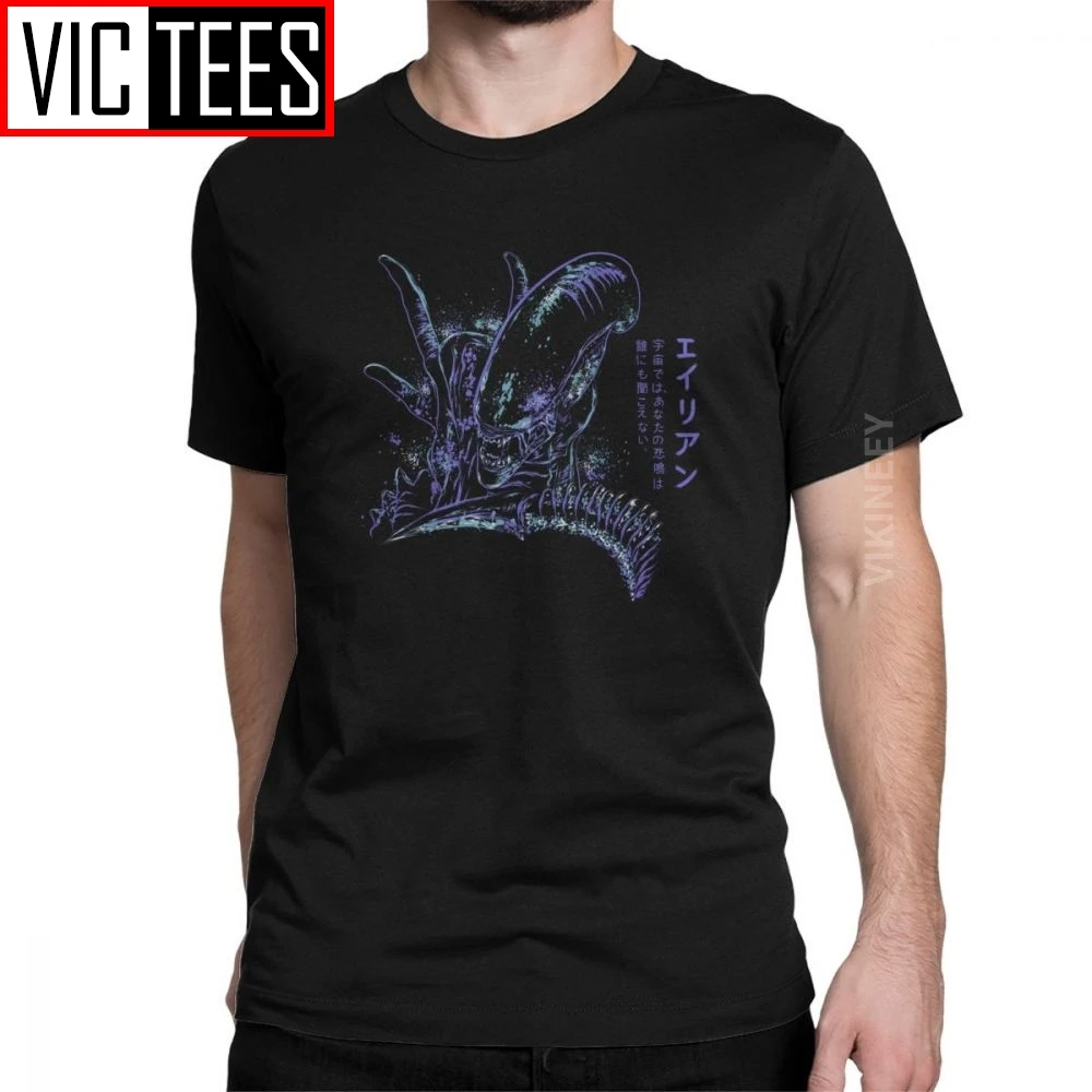 Camiseta para hombre Alien Covenant Back To The Primitive Alien Vs Predator algodón película camiseta 2020 venta al por mayor
