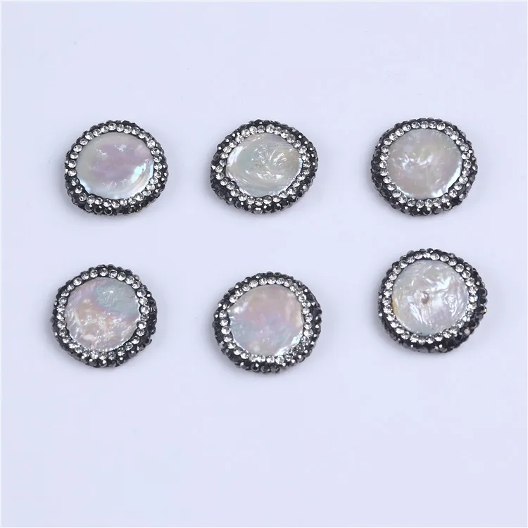 Горячая Распродажа монета Пресноводный Жемчуг свободный большой выложенный