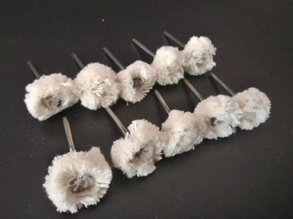 

Fixmee 30pc 24*3mm Polishing Wheels Cotton Buffing Pad Brush For Jewelry Metal Grinder Polishing Dremel Accessories Rotary Tools