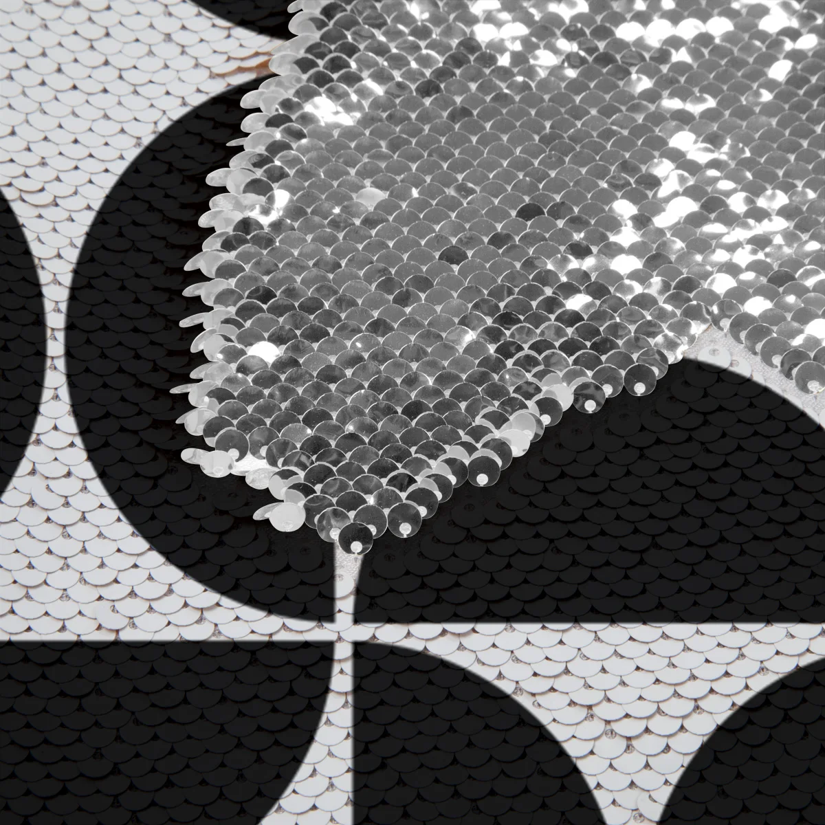 Mid Century современный геометрический черный чехол с русалочкой и блестками