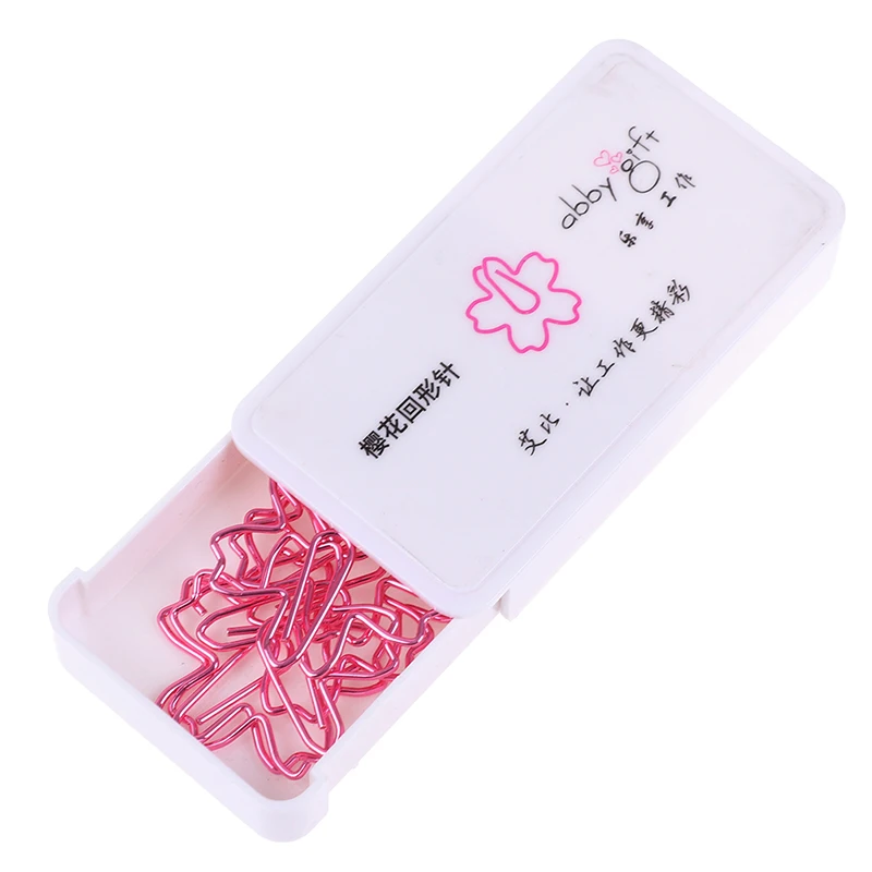 

10PCS Rose Gold Love Paper Clip Creative Modeling Clip metal Office Accessories Paperclips Metal Paper Clips Bookmark