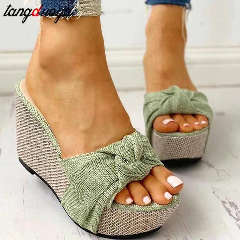 Мюли шлепанцы сандалии обувь на высоком каблуке сексуальные женские танкетке с