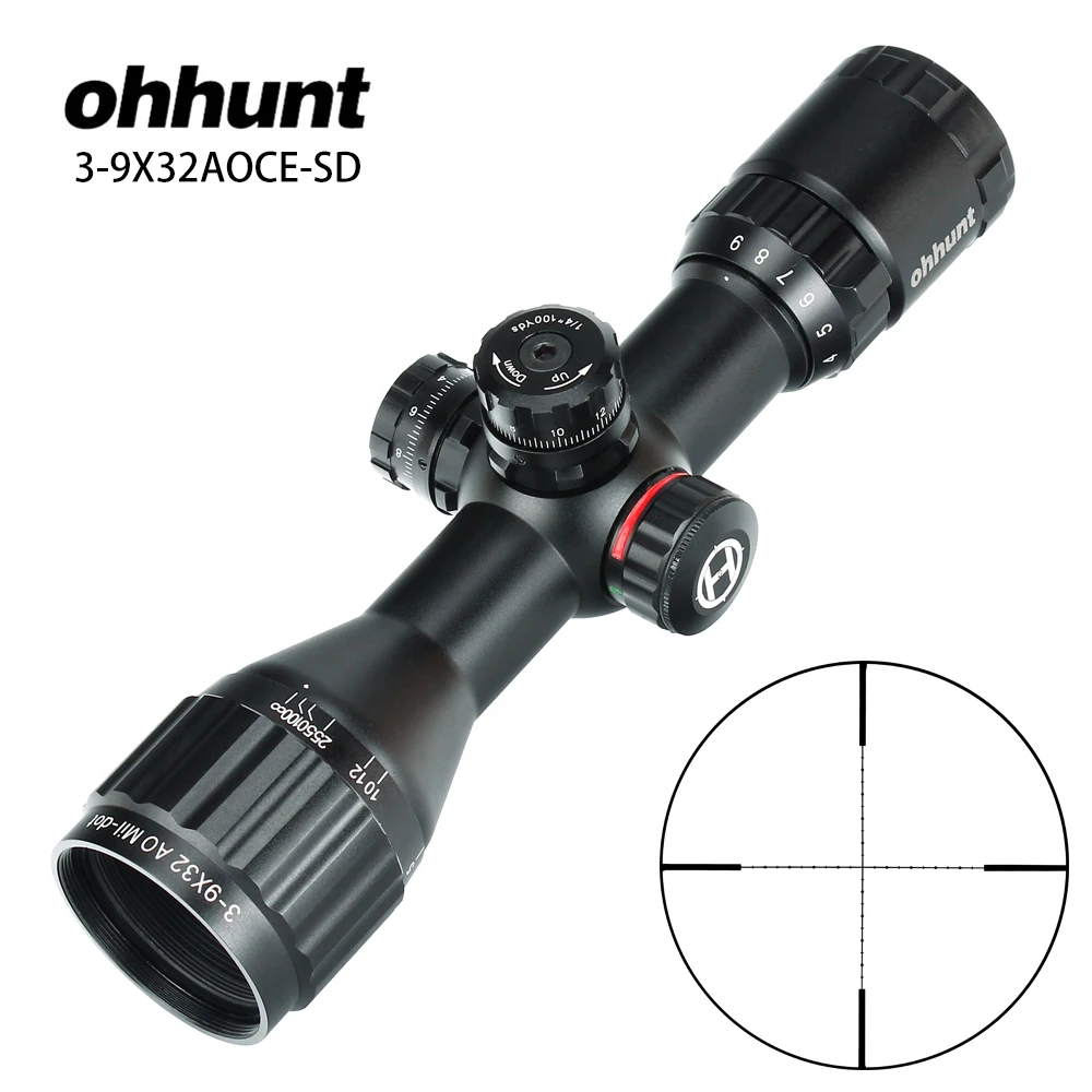 

ohhunt Guardian Compact Hunting Rifle Scope 25.4mm or 30mm Tube Tactical Optics Sight Riflescope Fogproof Nitrogen Sealed