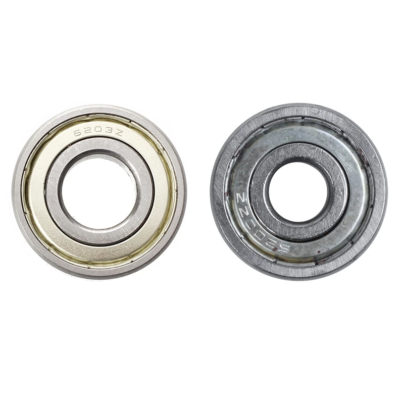 

2 Pcs Double Metal Deep Groove Ball Bearings:1 Pcs 6200ZZ 10Mm X 30Mm X 9Mm & 1 Pcs 6203Z 17 X 40 X 12Mm