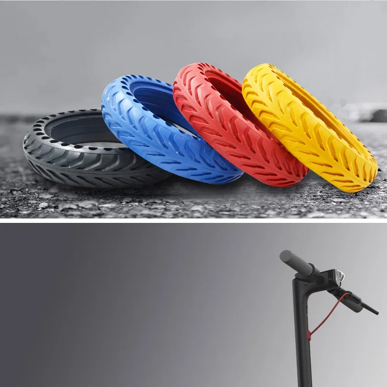 1 шт. XiaoMi Mijia M365 самокат перфорированный амортизирующий ударопрочные взрывозащищенные Шины пневматическая когда-либо твердая шина