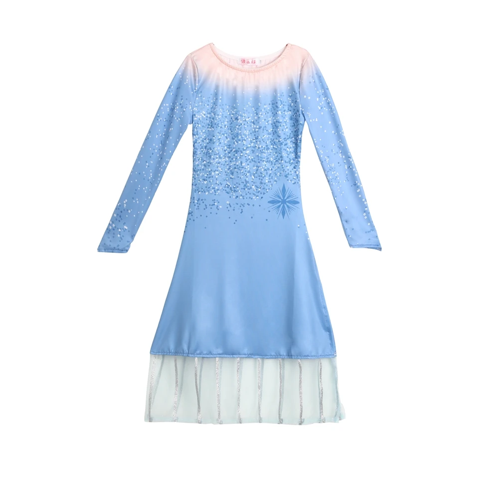 

Вечерние платья принцессы Эльзы Снежной королевы, летняя одежда для выпускного вечера, детский костюм для вечеринки, дня рождения, кружевно...