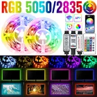 Светодиодная лента RGB 5050 с Bluetooth и управлением через приложение, 5 В, USB, 24 клавиши