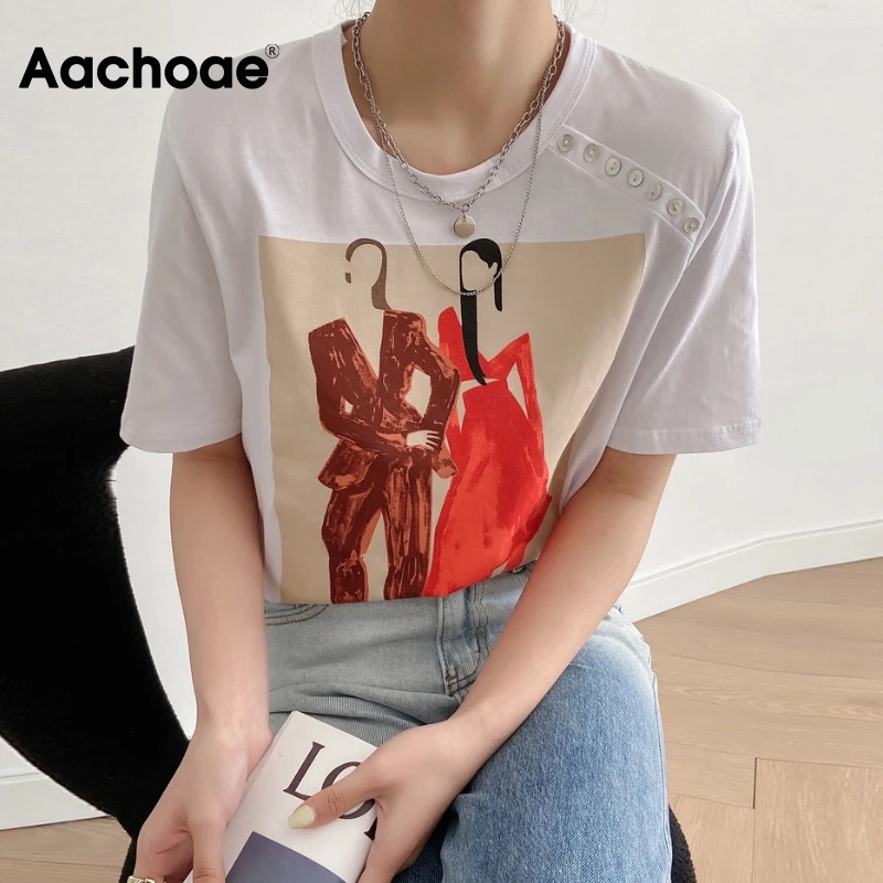 

Футболка женская с круглым вырезом и коротким рукавом, лето женские футболки