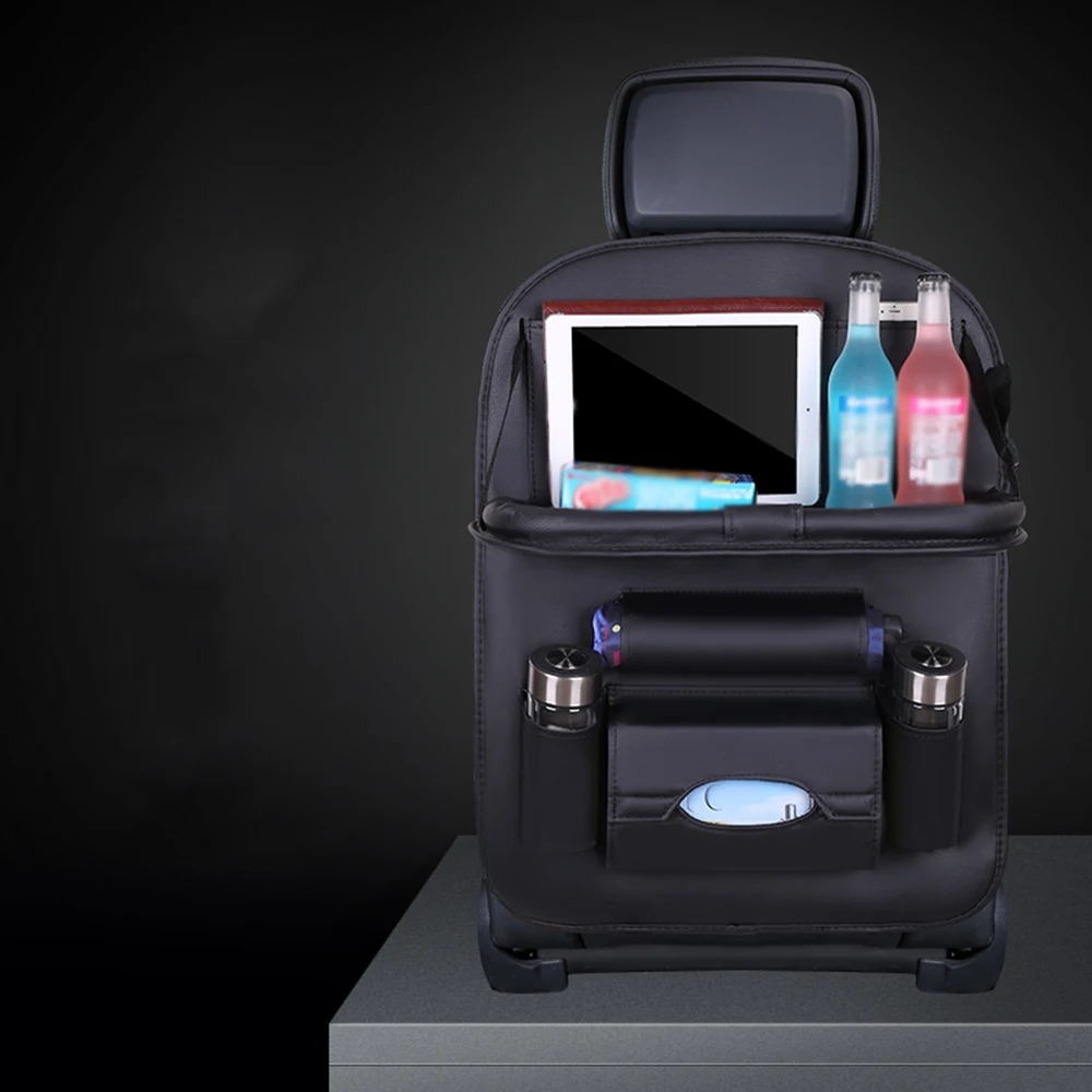 Сумка для заднего сиденья автомобиля складной органайзер стола подставка