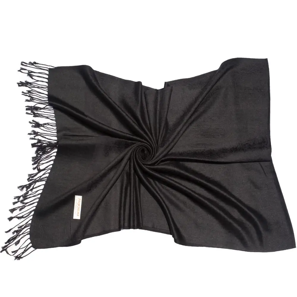 Шелковый шарф из Пашмина осенне-зимний жаккардовый узор Пейсли шаль кашемира