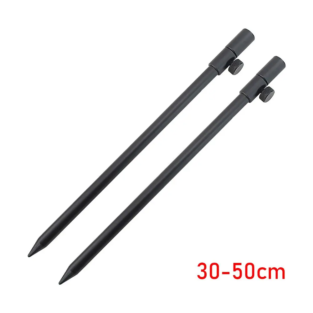 30-50cm 2 шт. алюминиевый Карп Рыболовный банк палочки Карп Удочка Pod Телескопический диаметр 12 мм - Цвет: 30-50cm