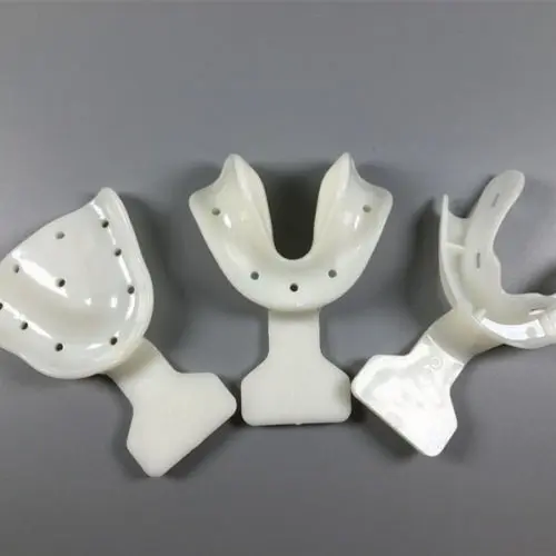 17 шт. зубные Edentulous челюсти оттиск лотки старый возраст рамки отрезать назад 1 комплект
