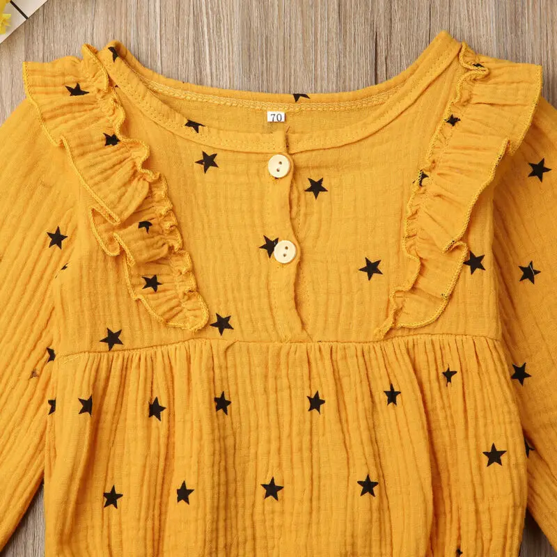 Детский комбинезон коллекция 2019 года Милый хлопковый с длинными рукавами и