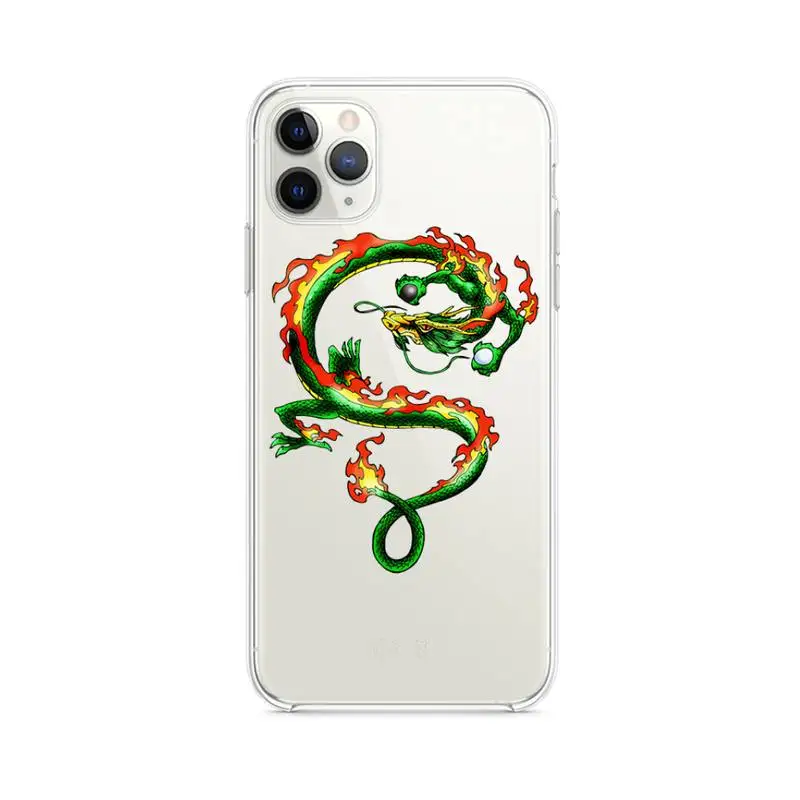 

Chinese Dragon Design Phone Case clear for iphone 12 11 Pro max mini XS 8 7 6 6S Plus X 5S SE 2020 XR cover