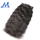 Missblue Необработанные индийские виргинские волосы пряди Класс 10A индийские Натуральные Прямые Человеческие удлиненные мелирование волоса 1 3 4 PLots Бесплатная доставка