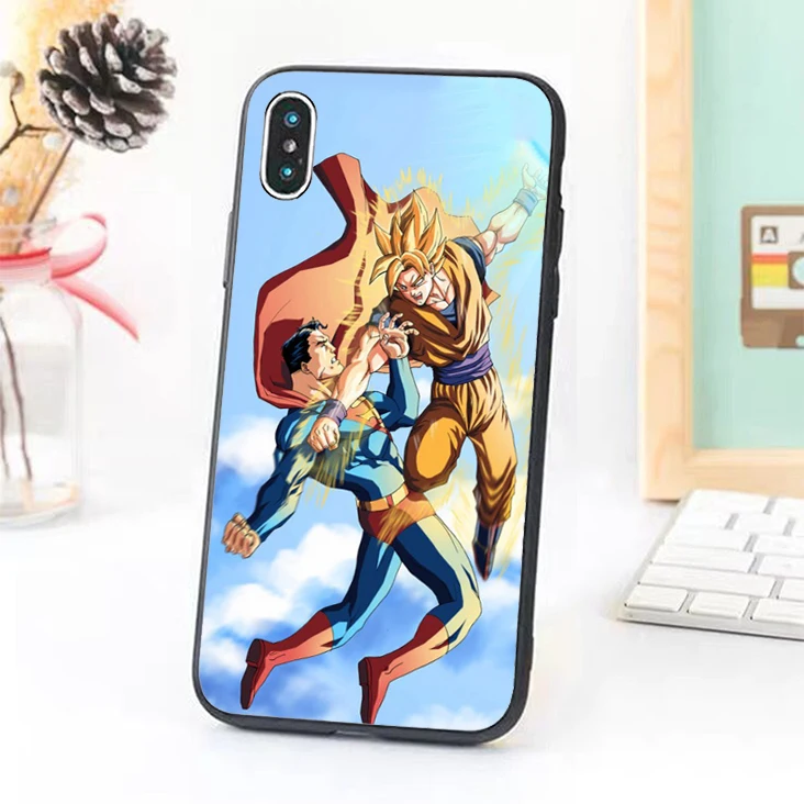 Bernandez 5 5S SE 6 6S чехол для телефона iPhone 7 8 Plus X Xs Max XR Супермен против Goku |