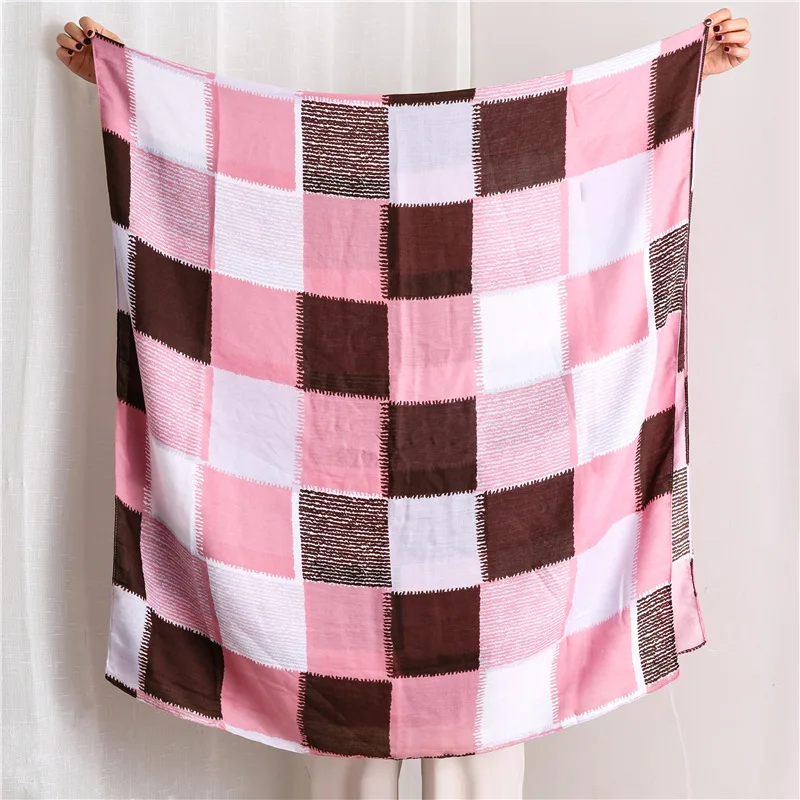 

2020 quality Fashion Lady cotton material scarf Autumn and winter Luxury brand Cotton silk scarves women's New Print beach shawl