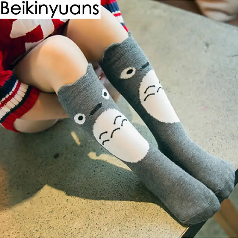 Детские чулки гетры для девочек детские шелковые с принтом лисы рисунком панды