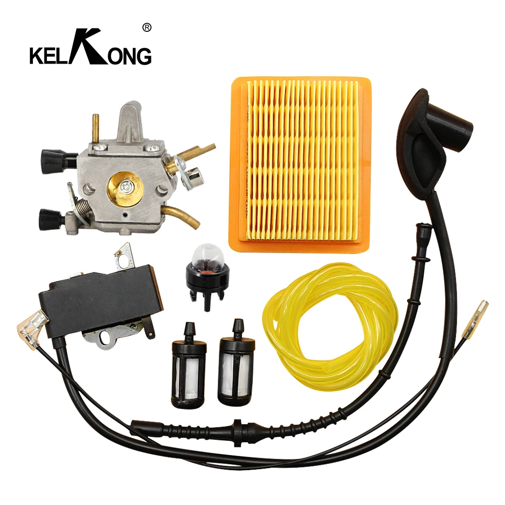 Карбюратор KELKONG для STIHL FS120 FS200 FS250 катушка зажигания Праймер воздушный фильтр