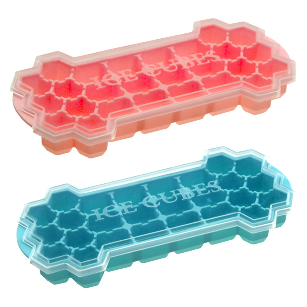 26 Grids Ice Cream Mold Tray with Lid Mould Cube Maker Kitchen DIY Food Tool Pudding Chocolate Whiskey Molds |