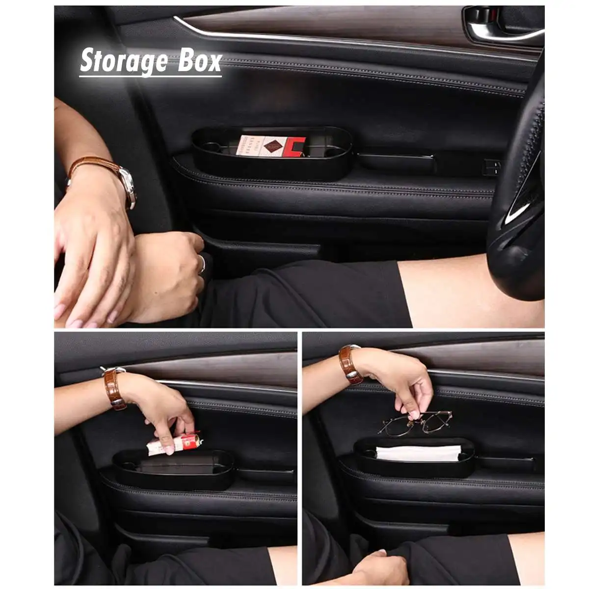 Со светодиодный противоскользящим ковриком коробка для хранения регулируемая