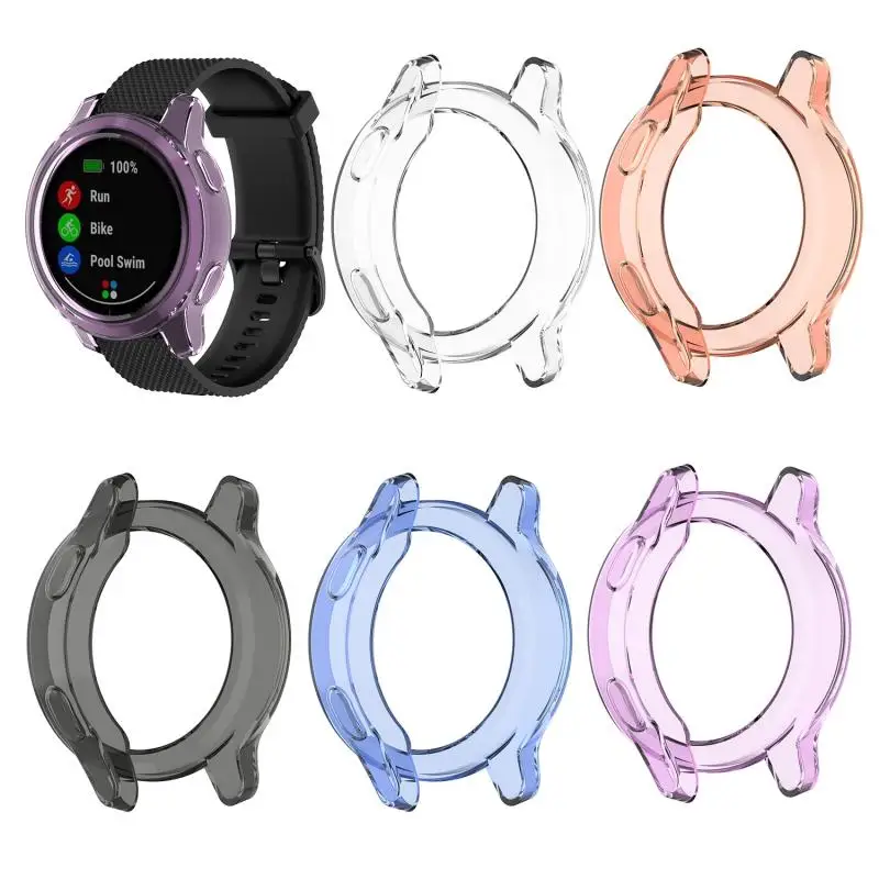 

ТПУ защитный чехол для Garmin Vivoactive 4 Силиконовая защита для экрана чехол для Garmin Active защитный чехол для смарт-часов доступ