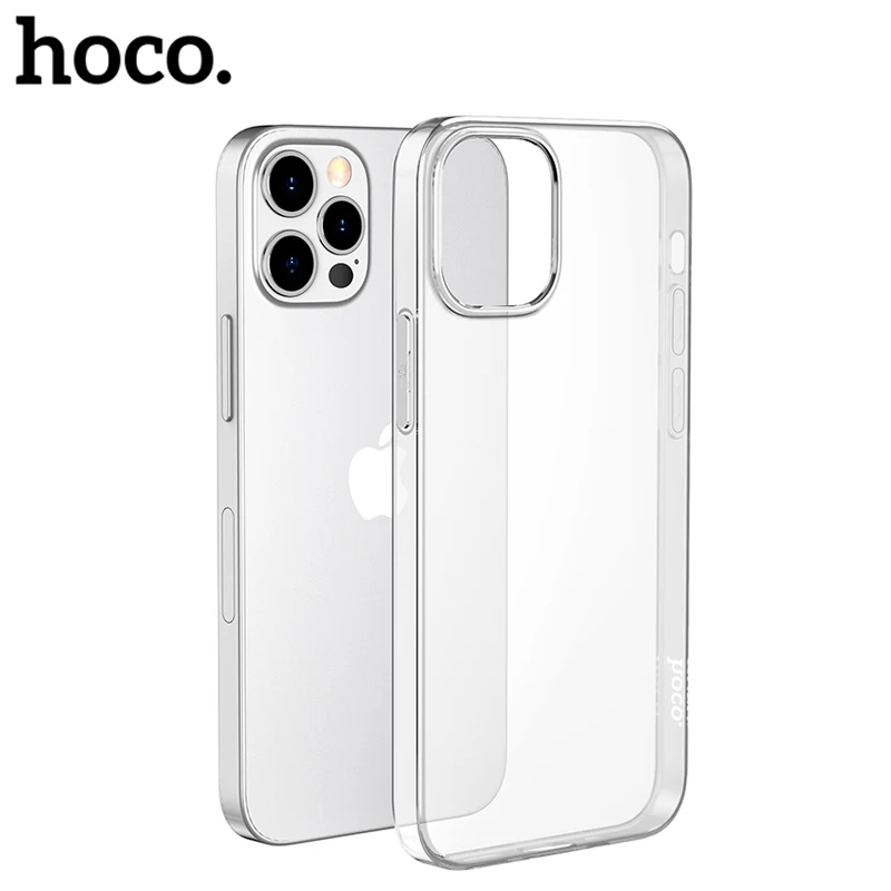 Прозрачный силиконовый чехол Hoco для iPhone 11 12Pro Max 12 Mini противоударный защитный X XS MAX