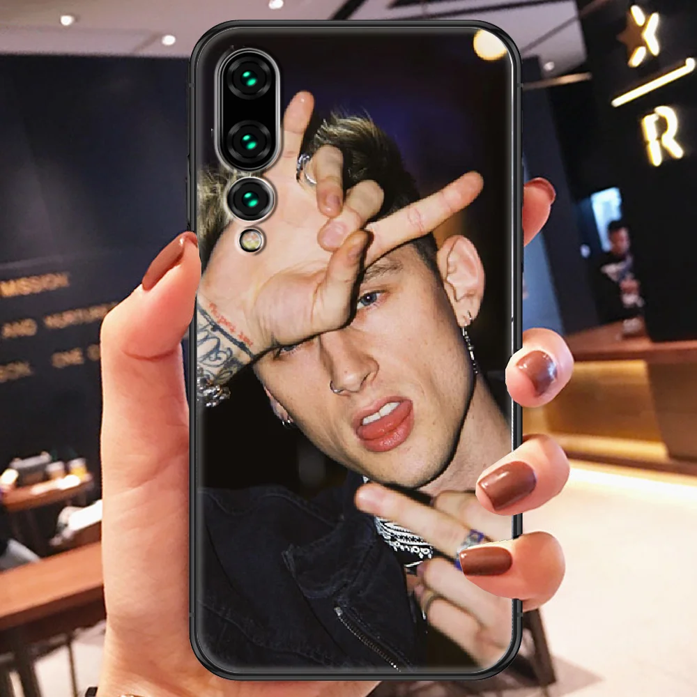MGK автомат kelly Rapper чехол для телефона Huawei P Mate P10 P20 P30 P40 10 20 Smart Z Pro Lite 2019 черный