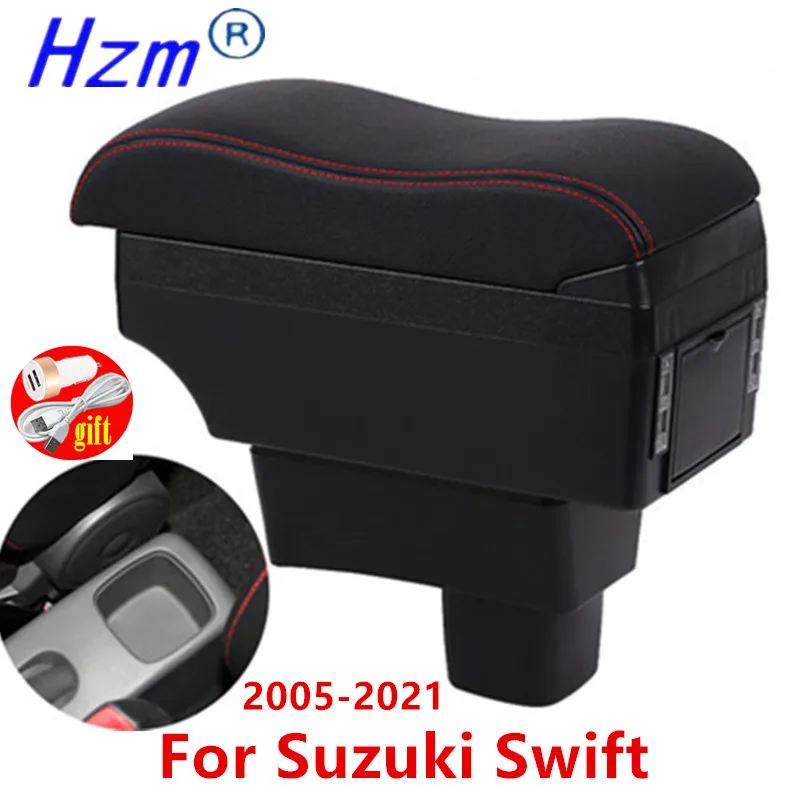 Подлокотник для Suzuki Swift 2005-2021 автомобильные аксессуары внутренний ящик хранения
