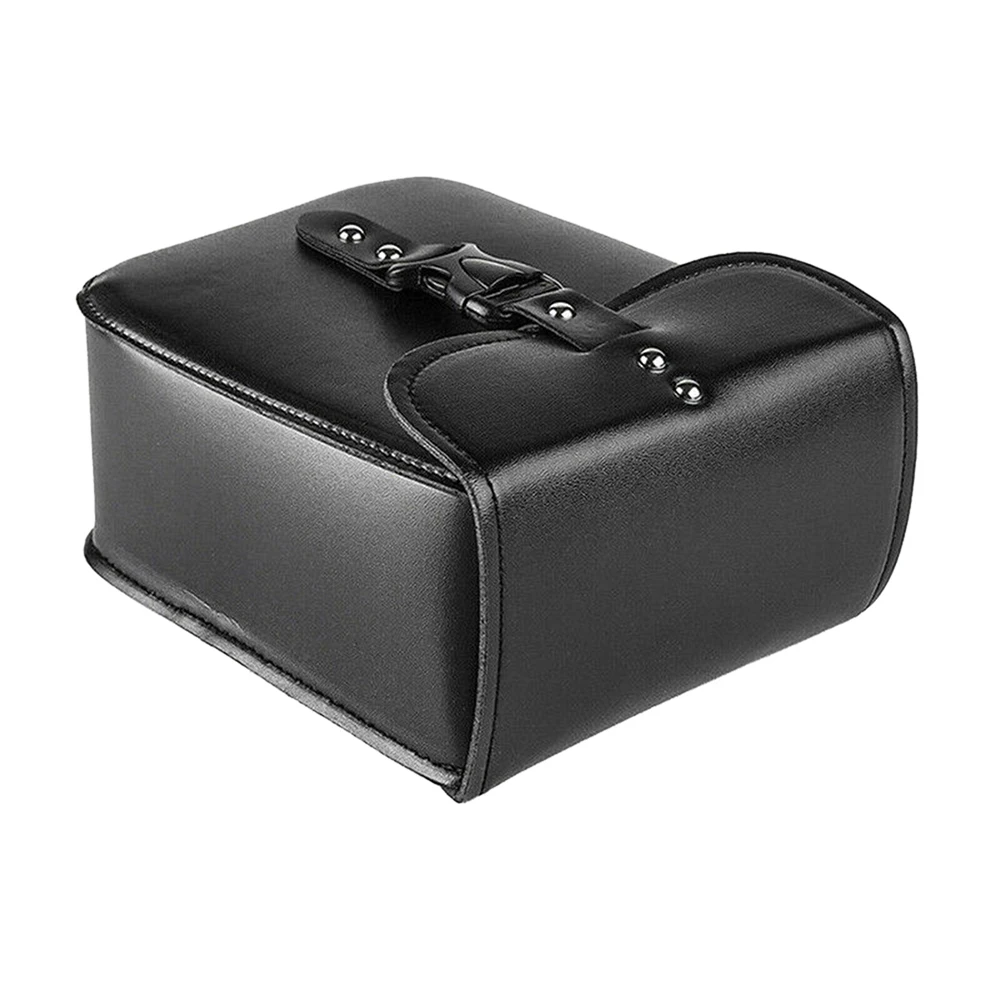 

Universal Black Waterproof Motorcycle Saddle Bag Leather Bag Storage Tool Box Pouch Side Case Motorbike Accessories