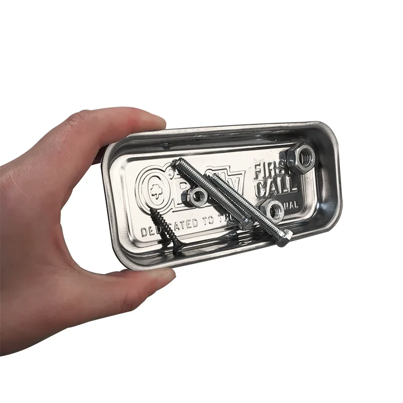 

Sucker Magnetic Tray Heavy-duty Polished Stainless Steel Silver Magnet