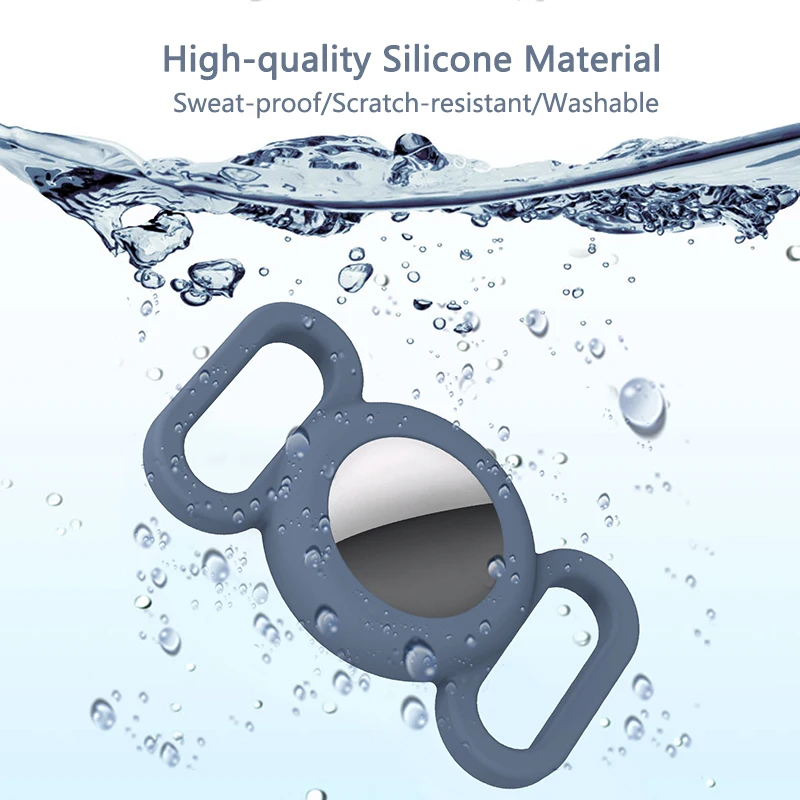 

Pet Silicone Case For Apple Airtag Trackers Protective Sleeve Anti-loss Luminous Soft Cover For Airtags Locator Keychain