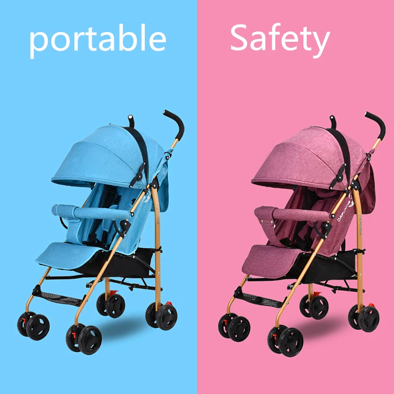 Good quality Colorful Baby Cart Light Weight Baby Stroller Small Foldable Baby Pram Cabinet Stroller
