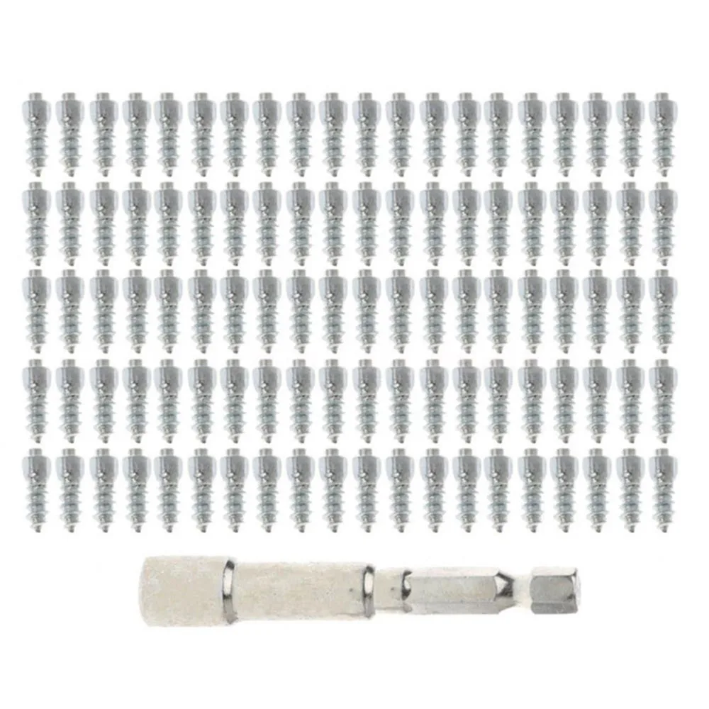 Универсальные Металлические наконечники для колес 100 шт. Нескользящие шин